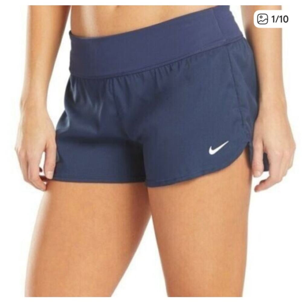 Nike Women's Midnight Navy Solid Element Quick Drying Swimming Boardshorts, XL - Picture 2 of 8